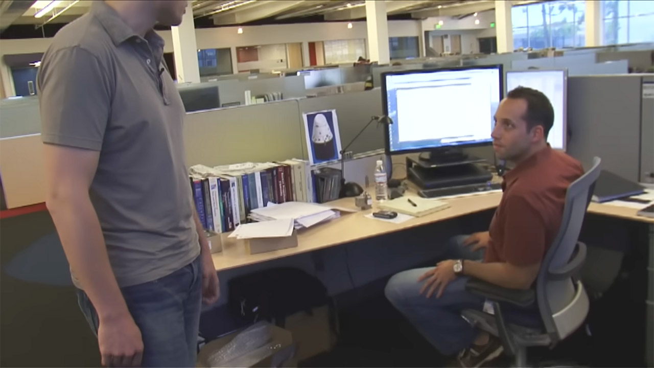 2010 SpaceX Office Tour Elon Musk