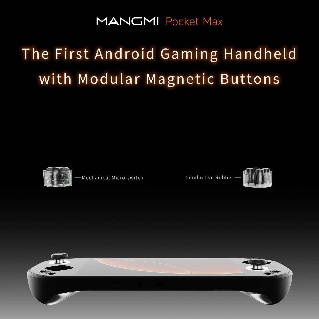 MANGMI Pocket Max Retro Gaming Handheld Modular Controllers