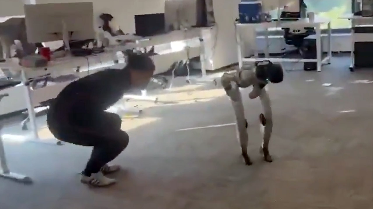 Motion Capture Suit Unitree G1 Robot Kick