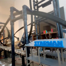 Starman 3D-Printed Single-Rail Roller Coaster