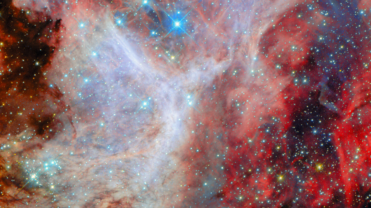 Hubble N159 Star-Forming Region Large Magellanic Cloud