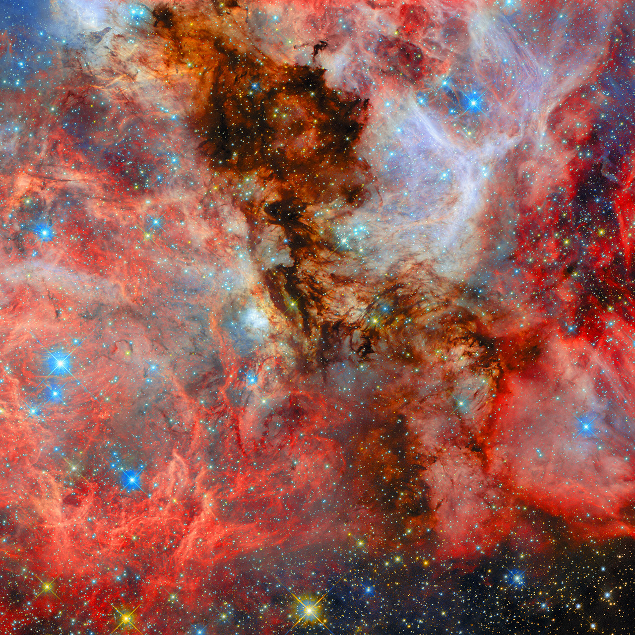 Hubble N159 Star-Forming Region Large Magellanic Cloud