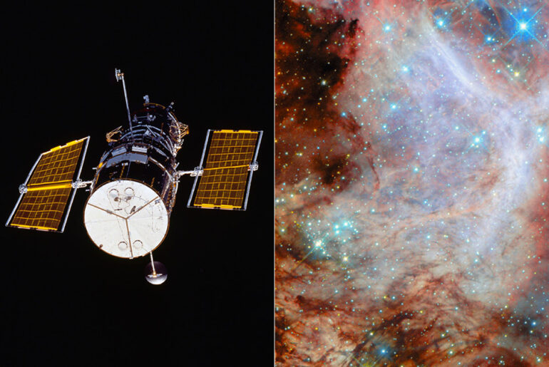 Hubble N159 Star-Forming Region Large Magellanic Cloud