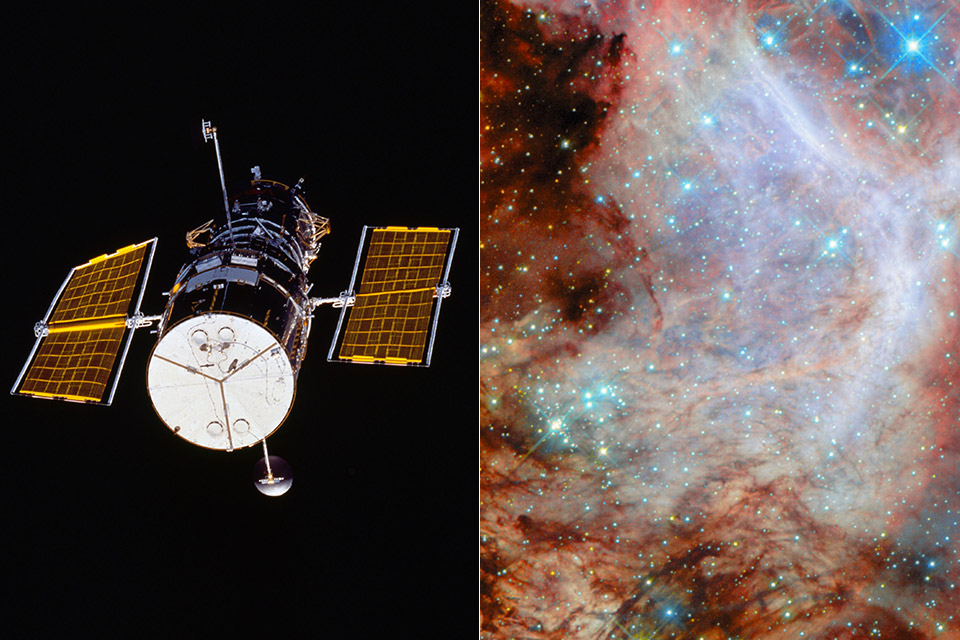 Hubble N159 Star-Forming Region Large Magellanic Cloud