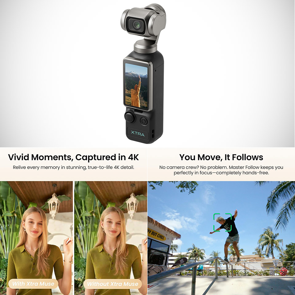 Xtra Muse Pocket Gimbal Camera