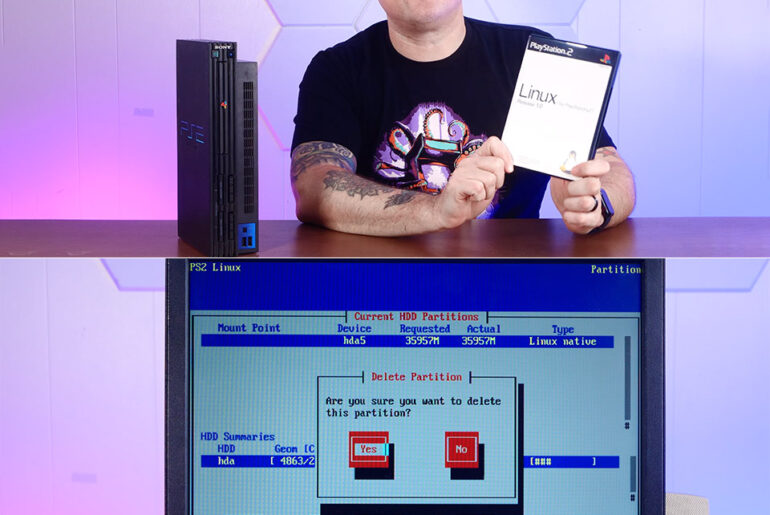 Running Linux PlayStation 2 Console