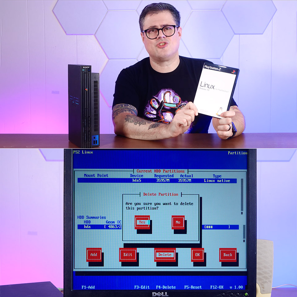 Running Linux PlayStation 2 Console