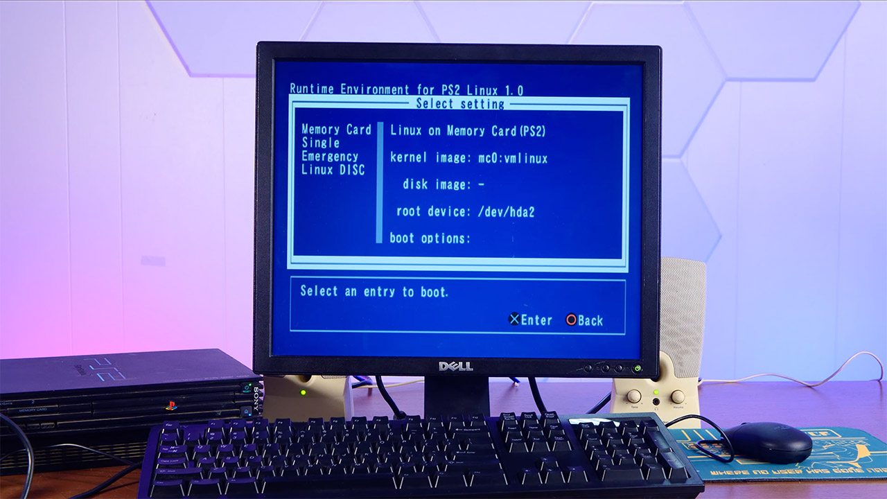 Running Linux PlayStation 2 Console