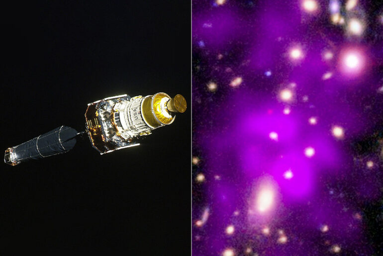 NASA Chandra X-ray Observatory Champagne Cluster New Year 2026