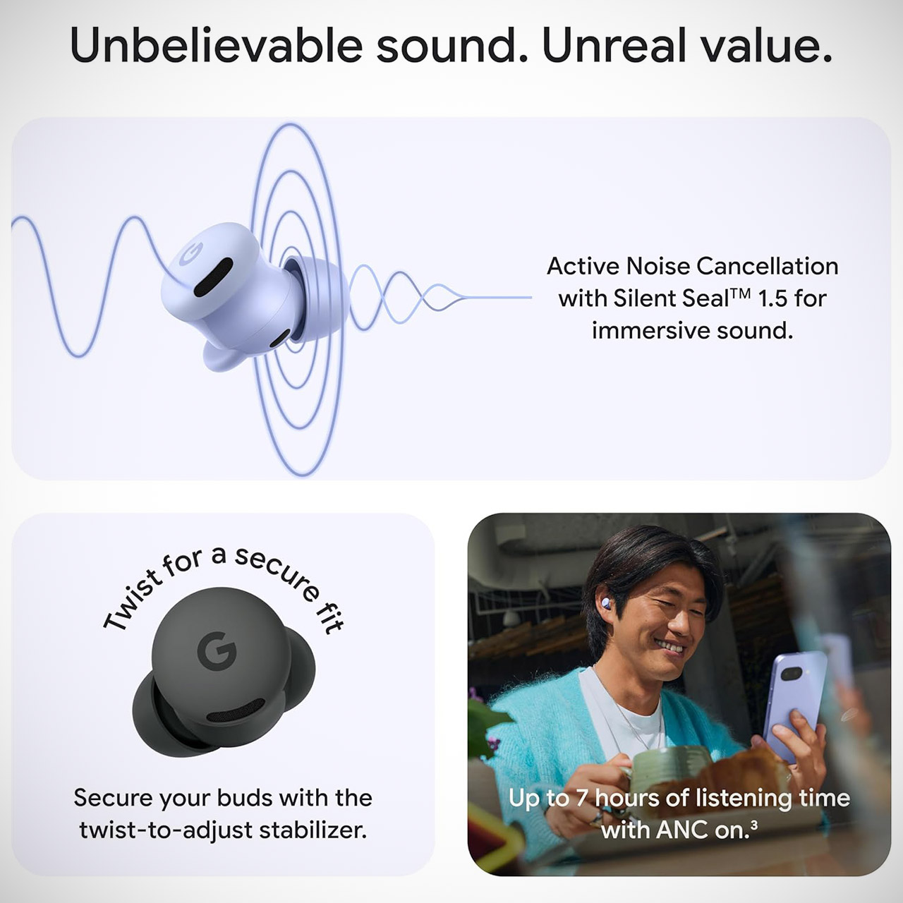 Google Pixel Buds 2a Wireless Earbuds