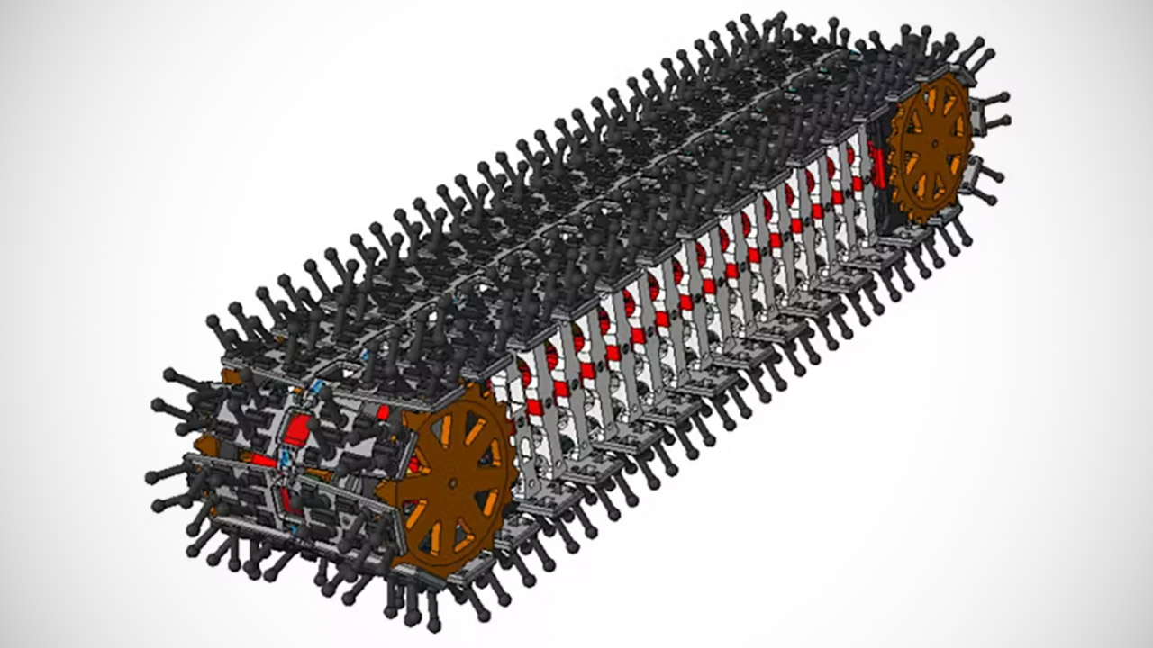 Porcospino Flex Caterpillar Robot