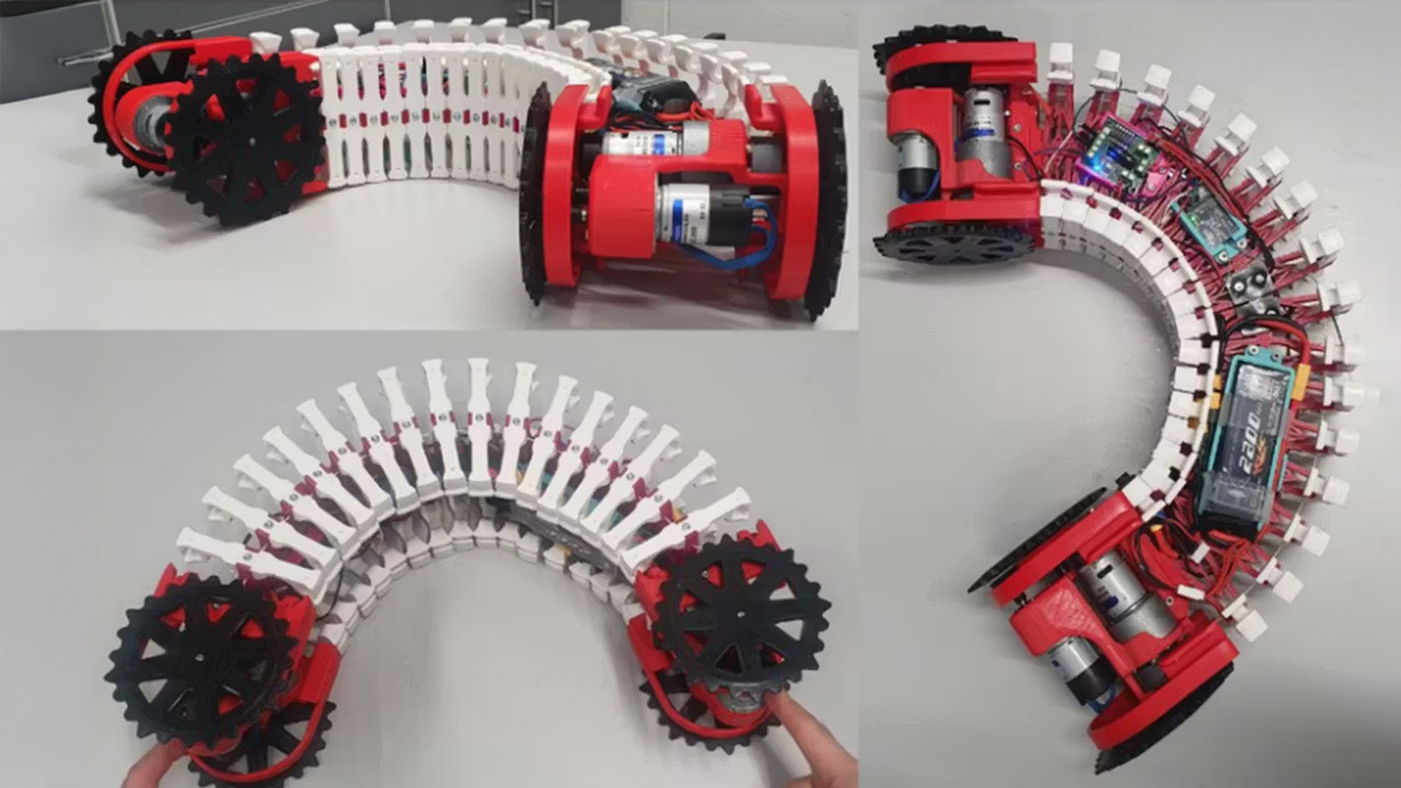 Porcospino Flex Caterpillar Robot