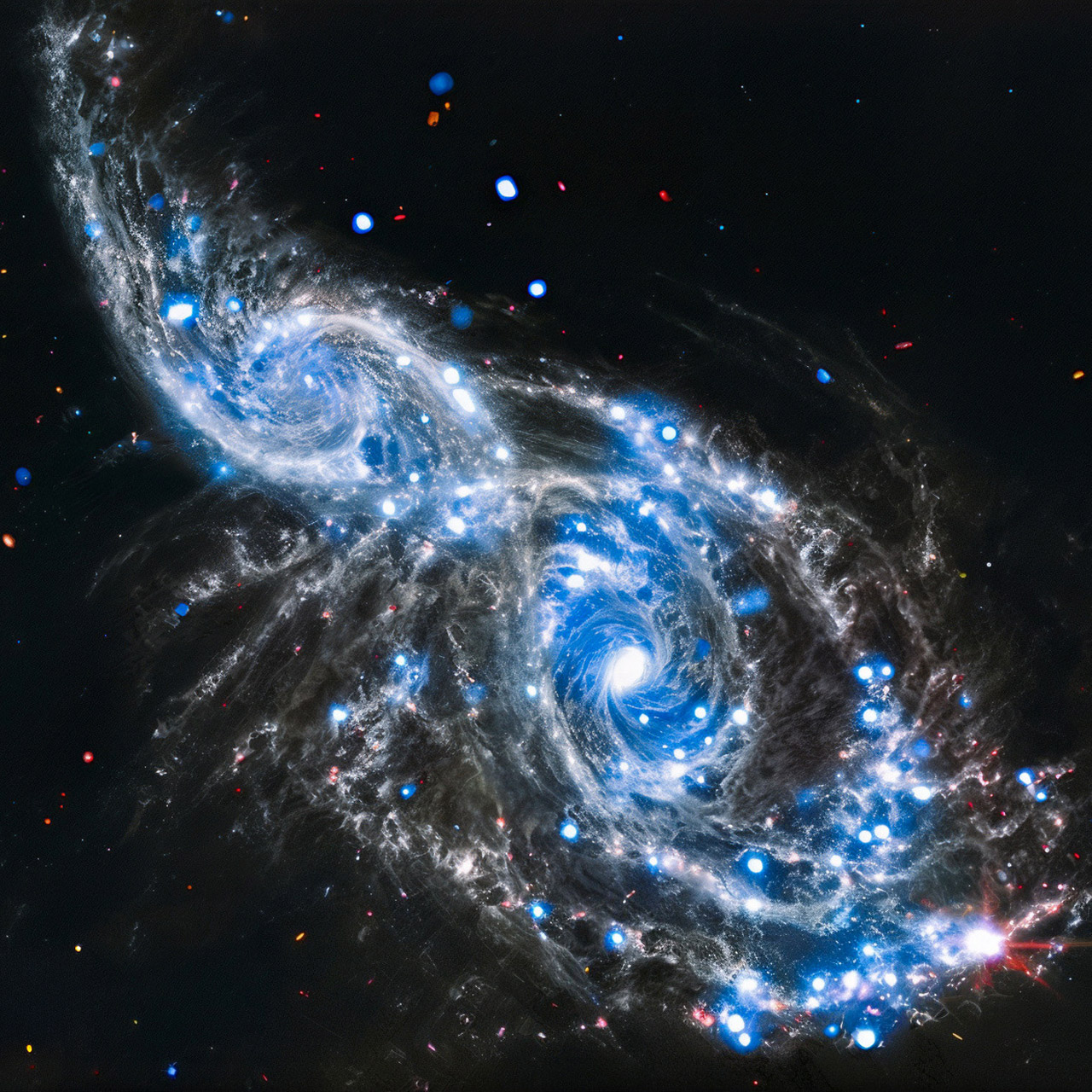 NASA James Webb Spiral Galaxy Collision