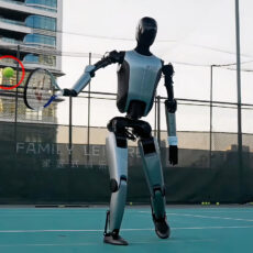 UBTECH Walker S2 Humanoid Robot Tennis