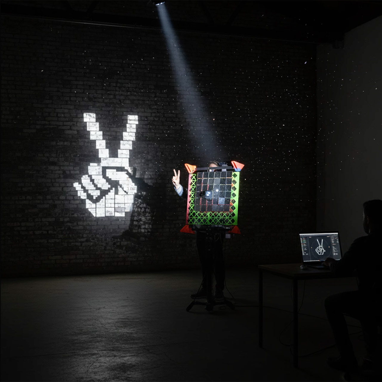 Living Mirror Project Drawing with Light