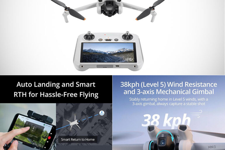 DJI Mini 3 RC Drone with Controller