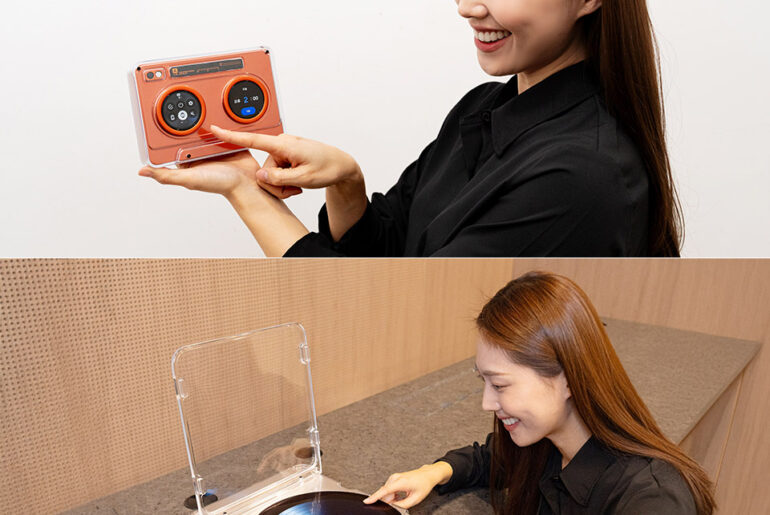 Samsung AI OLED Cassette Turntable Concept CES 2026