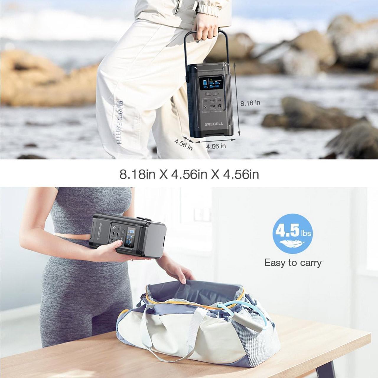 Grecell 240W 48,000mAh LiFePO4 Portable Power Station