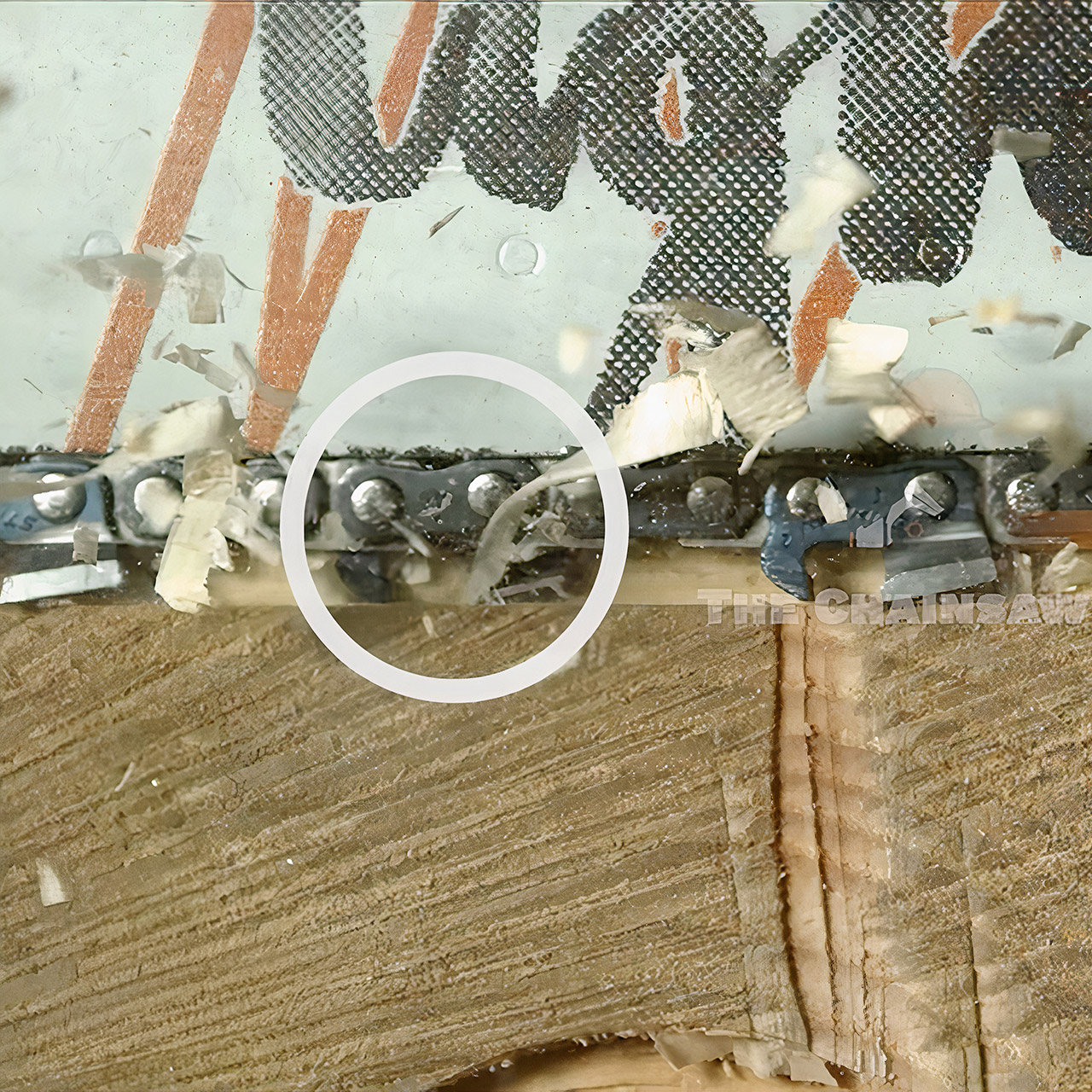 Chainsaw Blade Cutting Wood 20,000FPS Slow Motion