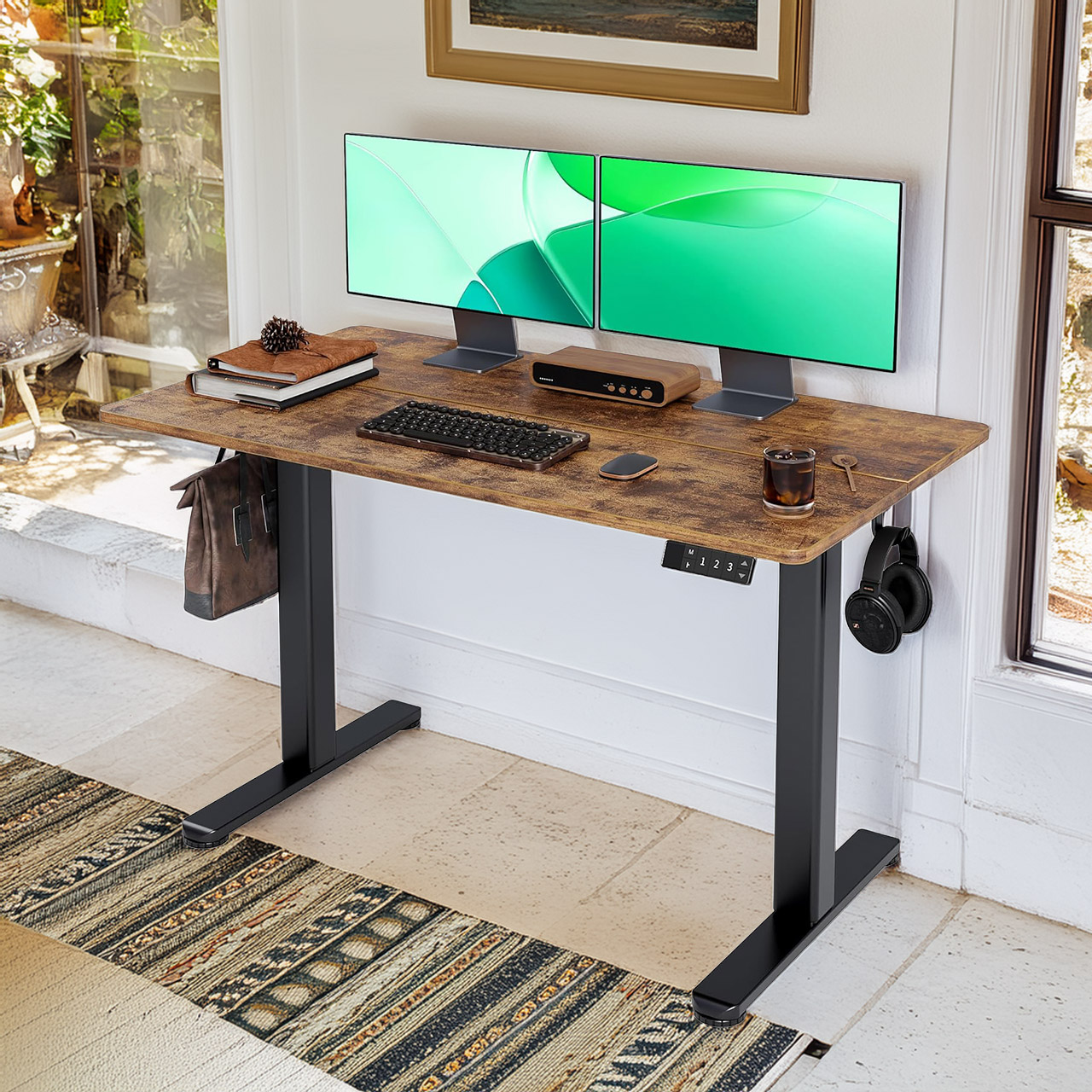 Claiks Adjustable-Height Electric Standing Desk