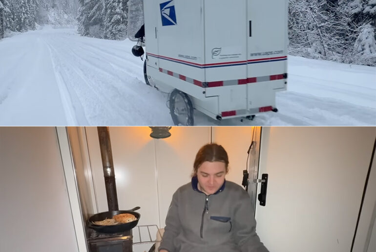 USPS Electric Cargo Trike Micro Camper