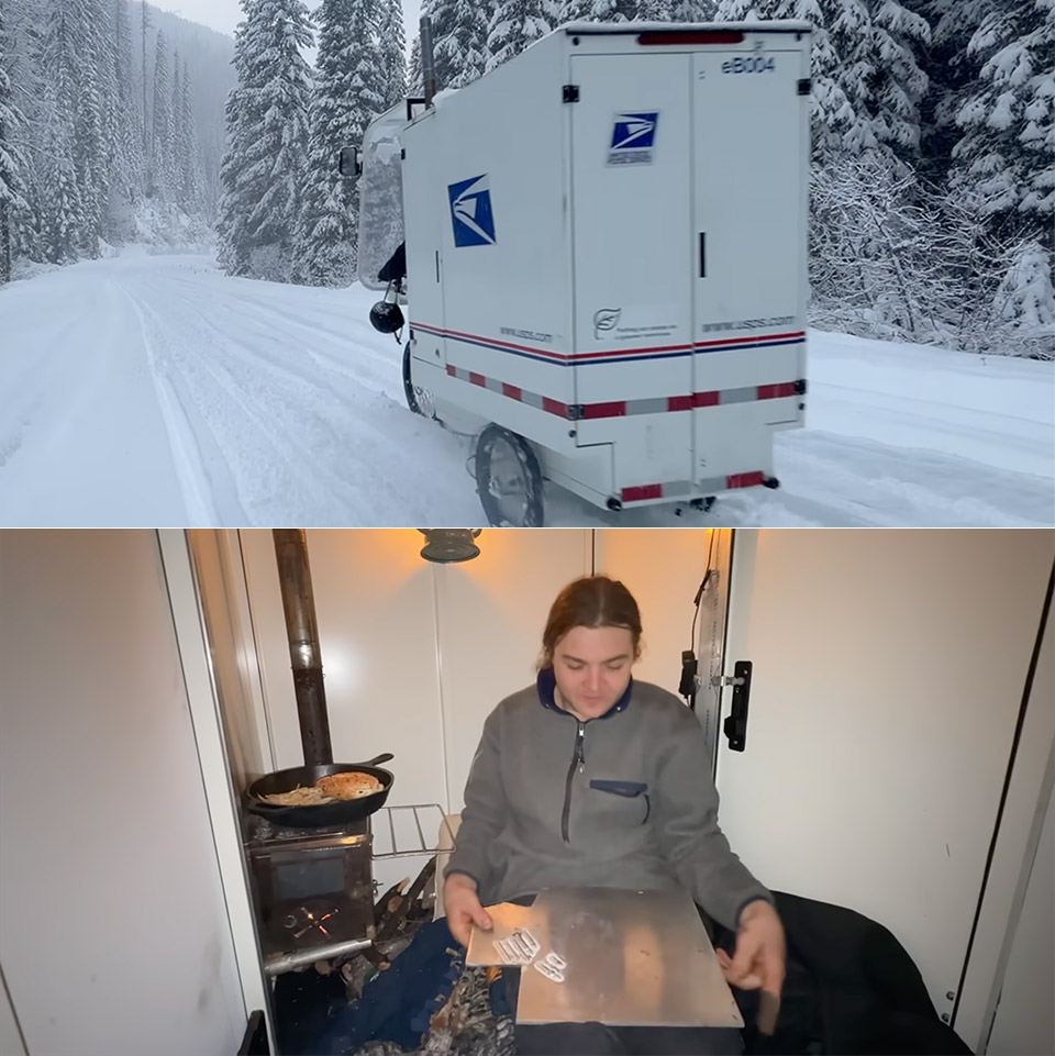 USPS Electric Cargo Trike Micro Camper