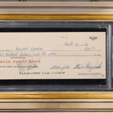 Apple Computer Check No. 1 Steve Jobs Steve Wozniak Signed For Sale Auction