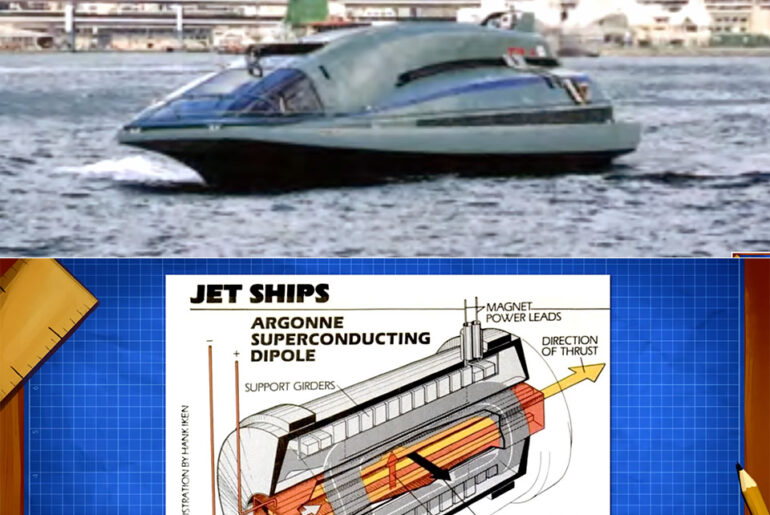 Mitsubishi Yamato-1 Ship Magnetohydrodynamic Propulsion