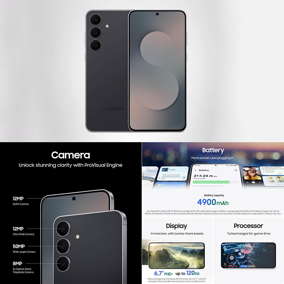 Samsung Galaxy S25 FE Smartphone