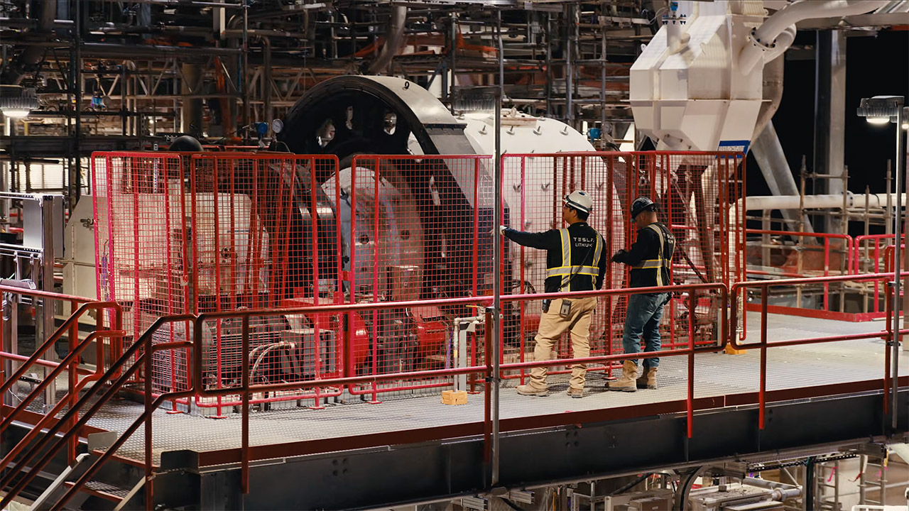 Tesla Lithium Refinery Factory Tour