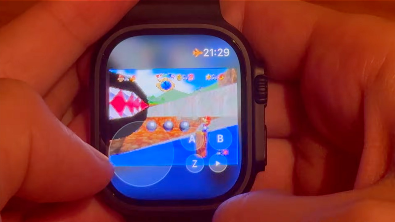 Super Mario 64 Apple Watch Mod Game