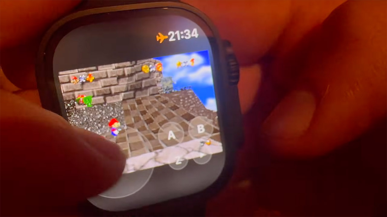 Super Mario 64 Apple Watch Mod Game