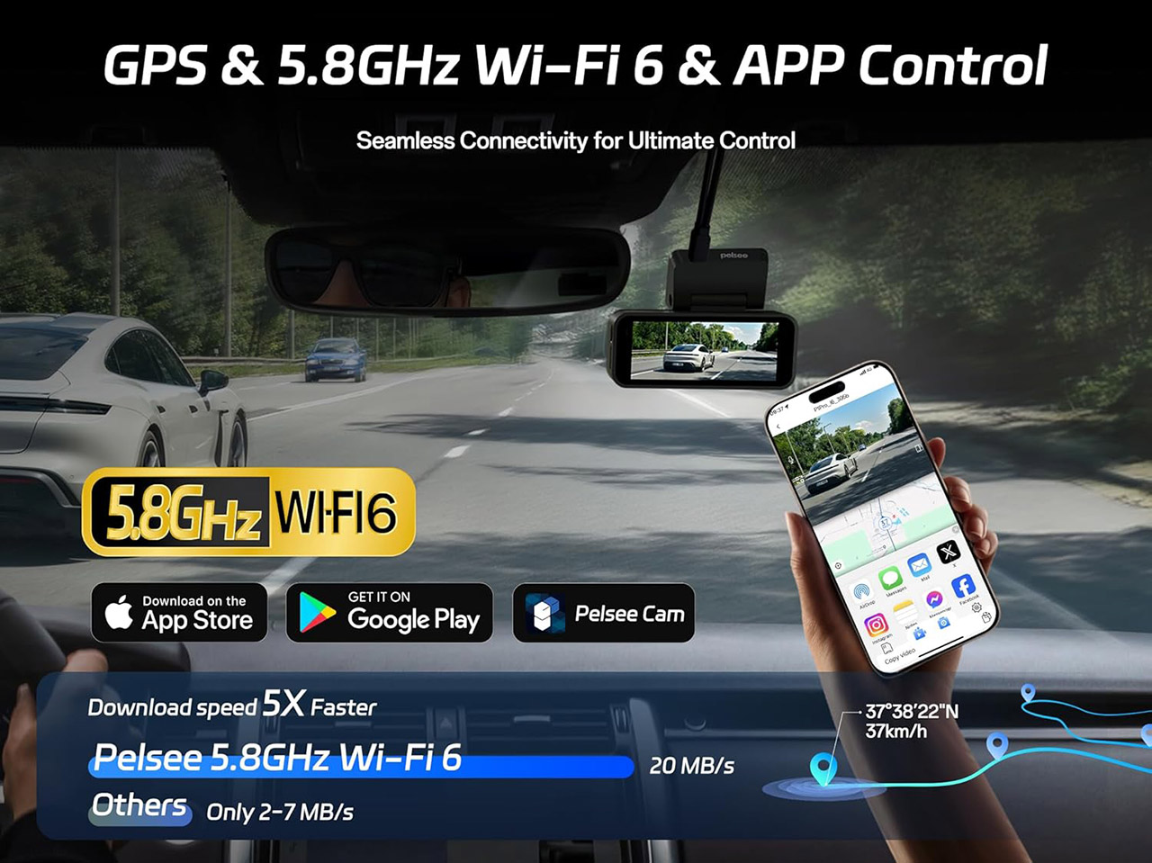 Pelsee P1 Pro 4K Dashcam