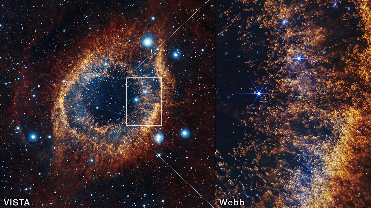 NASA James Webb Space Telescope Helix Nebula Aquarius
