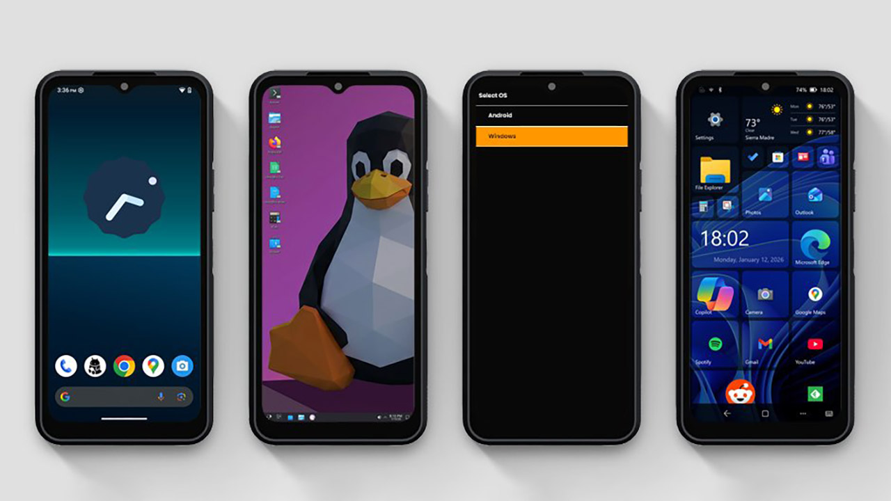 NexPhone Smartphone Dual Boot Android Linux Windows