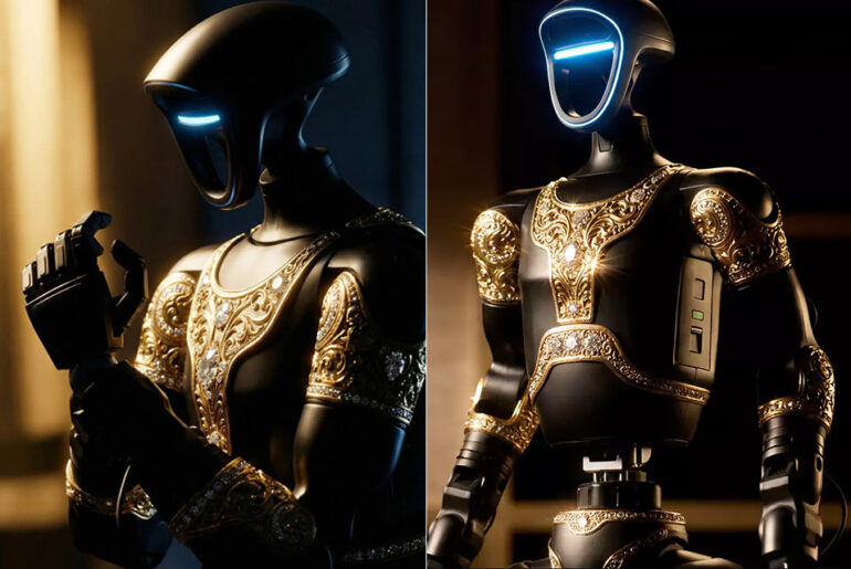 Caviar Aladdin Humanoid Robot Unitree G1 Gold