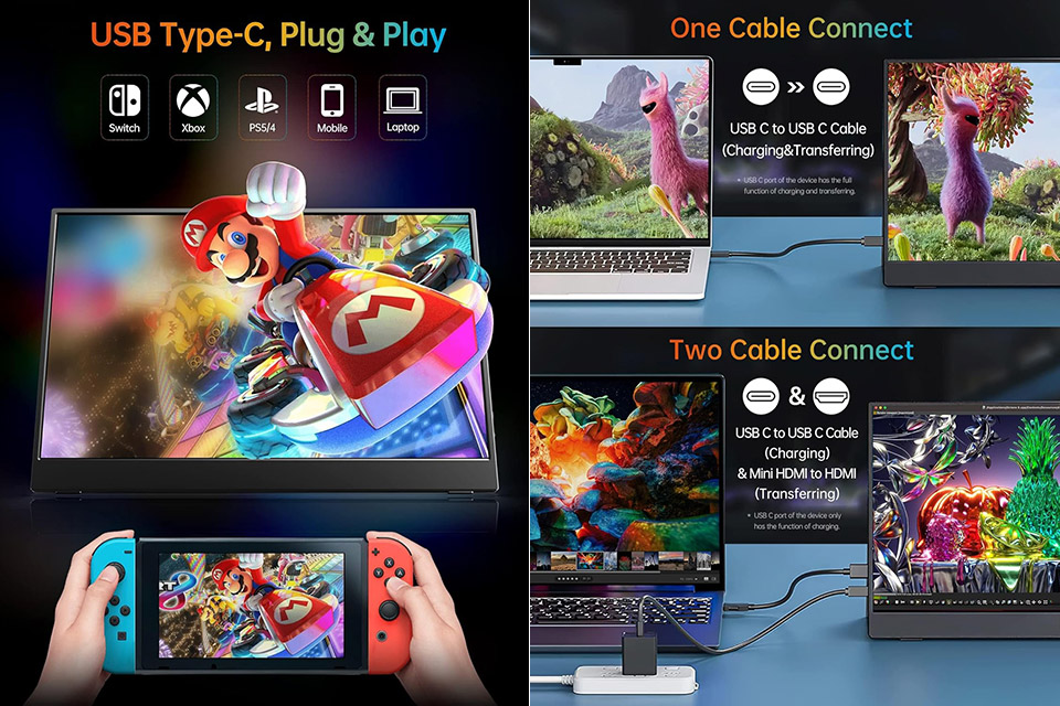 VILVA Portable Monitor 15.6"