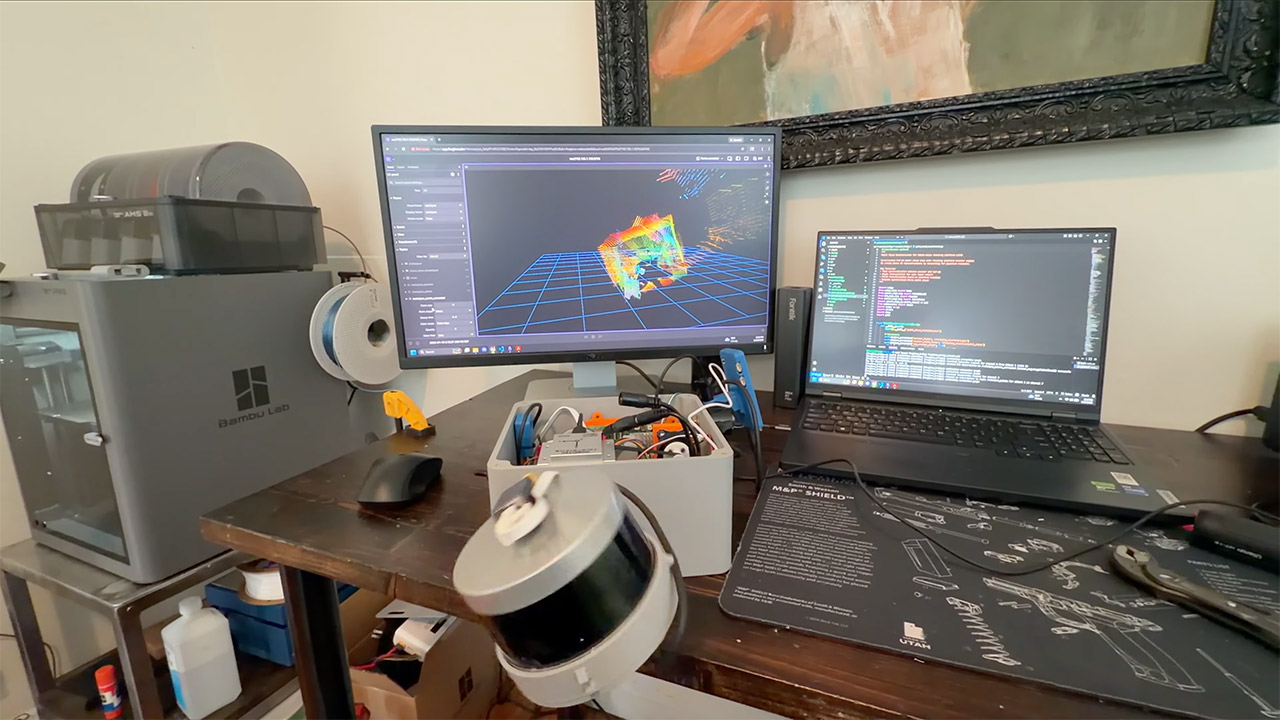 Homemade DIY 3D Scanner Total Darkness