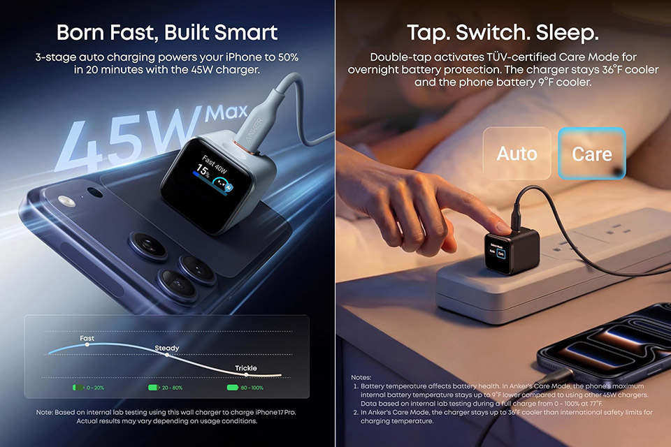 Anker Nano Charger with Smart Display