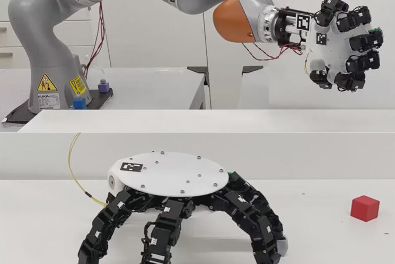 Detachable Robotic Hand Walk Away