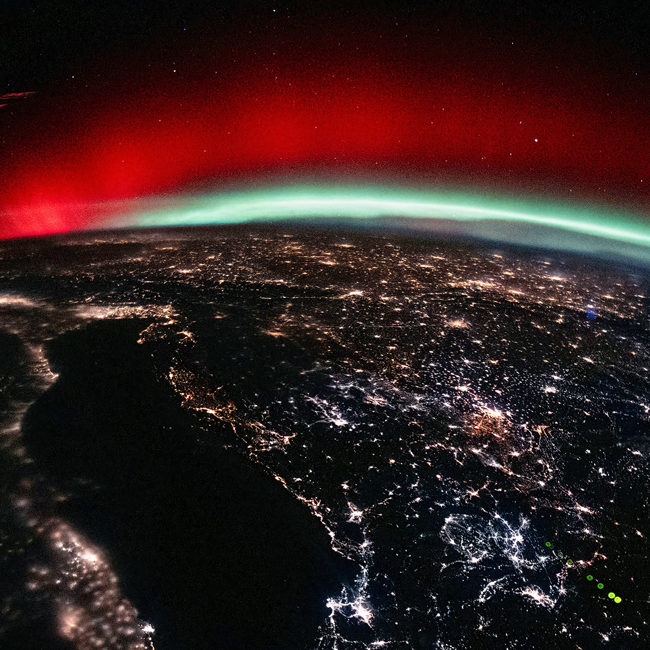 NASA Astronaut Chris Williams Auroras Earth ISS