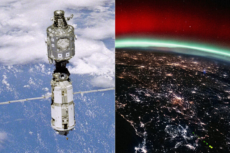 NASA Astronaut Chris Williams Auroras Earth ISS