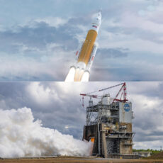 NASA RS-25 Engine Hot Fire Test Space Launch System SLS Rocket
