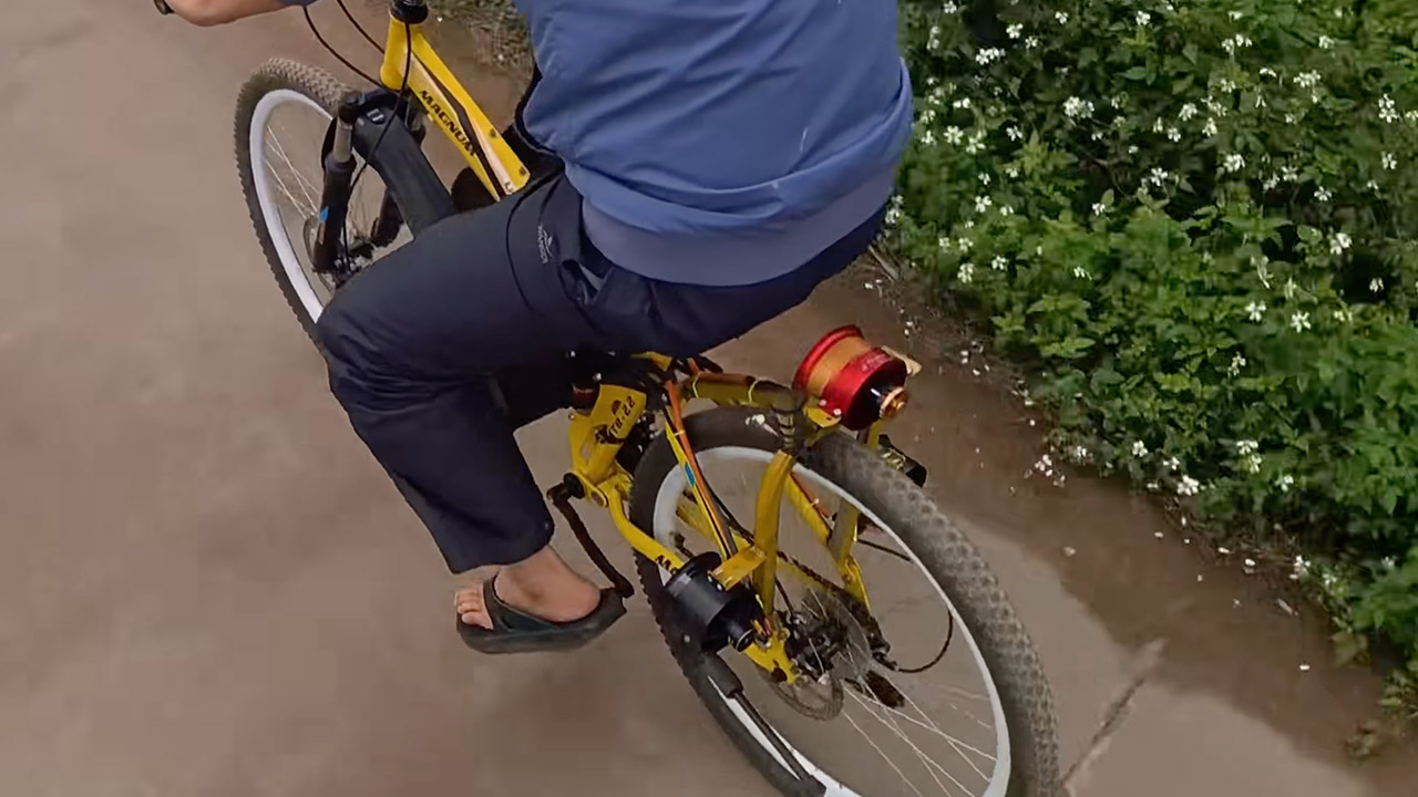 Homemade Electric Jet Bicycle