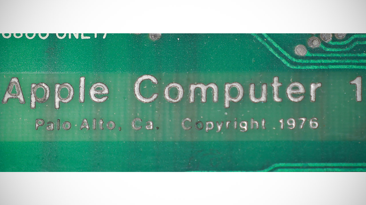 Apple-1 Prototype Board #0, “Celebration,” Simply Modified Fingers for $2,750,000 3 Apple-1 Computer Prototype Board #0 Celebration
