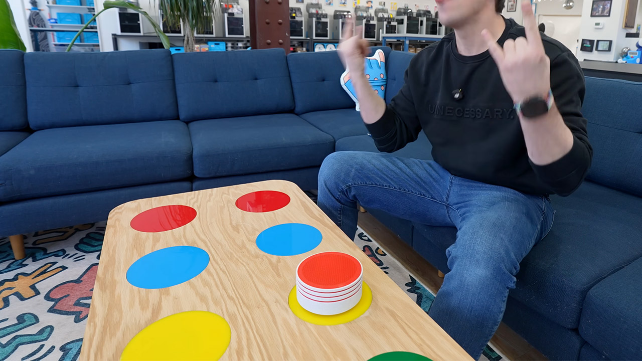 Unnecessary Inventions Twister Smart Coffee Table