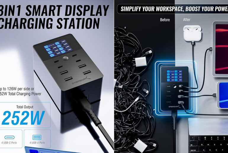 Sabrent 252W 8-Port Charging Station