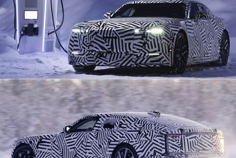 Jaguar Four-Door Electric GT Prototype Winter Testing