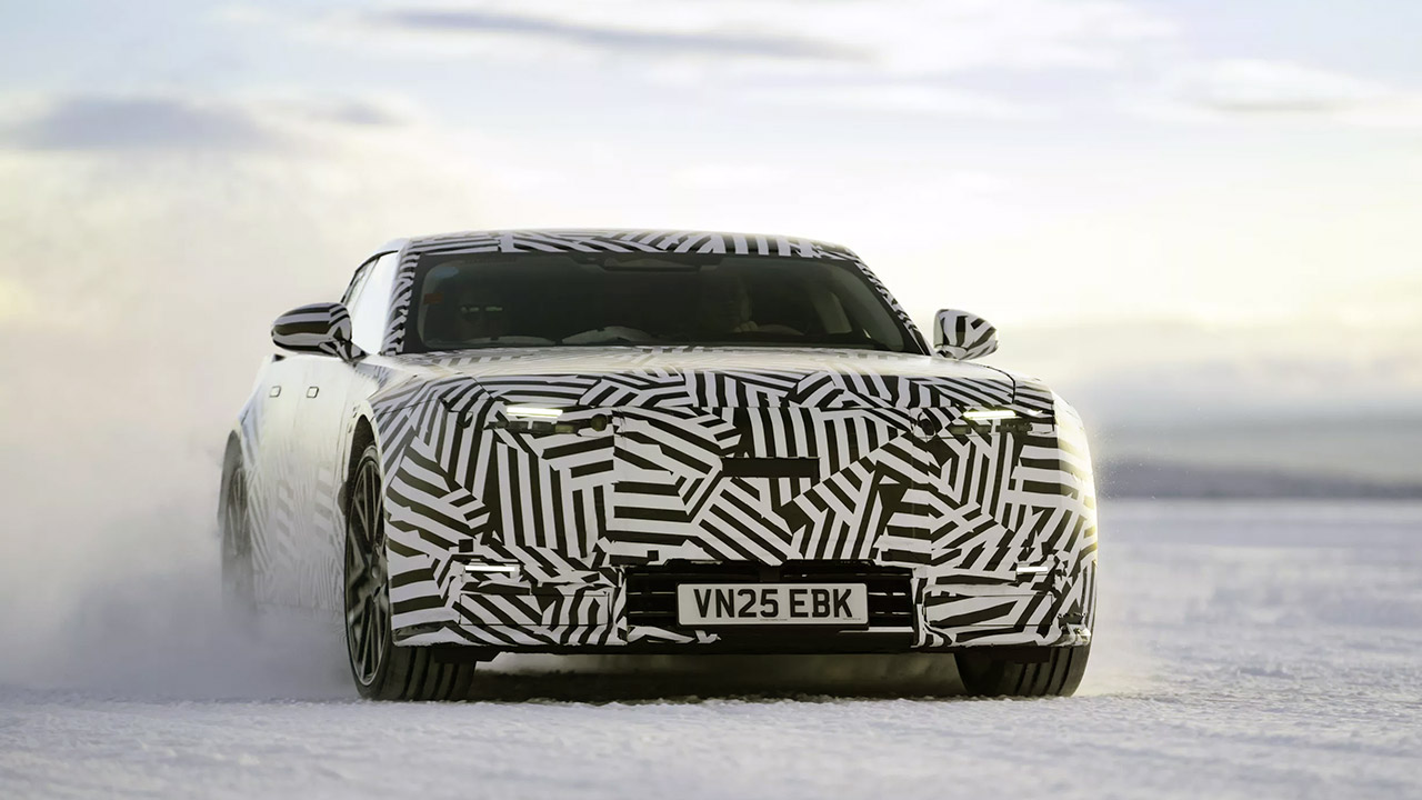 Jaguar Four-Door Electric GT Prototype Winter Testing