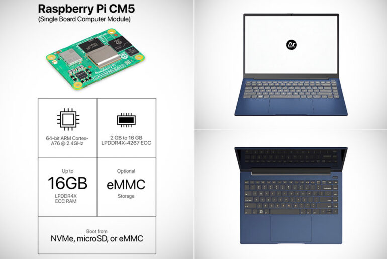 Argon ONE UP Raspberry Pi CM5 Laptop